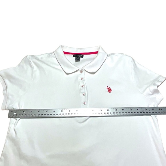 U.S. POLO ASSOCIATION Small Pony Logo 100% Cotton Slim Fit Polo Shirt US Sz XL - Picture 6 of 10